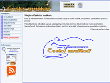Tablet Screenshot of cesky-muskar.eu